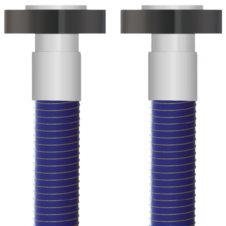 Petroleum Transfer Composite Hose | 2C01-0200-0240-CS-FXFL | 2" ID, 250 PSI, -40°F to 212°F | Galvanized Helix | Polypropylene Tube